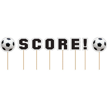 Creative Converting Sports Fanatic Soccer Score Cupcake Picks