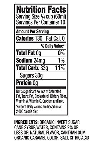 Wholesome Sweeteners Organic Pancake Syrup Lite 20 fl oz (Pack of 6)