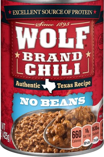Wolf Brand Chili Without Beans, Packed with Protein, 15 oz