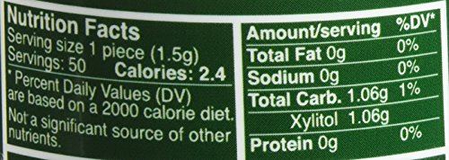 Epic Xylitol Sweetened Spearmint Gum, 50 Count