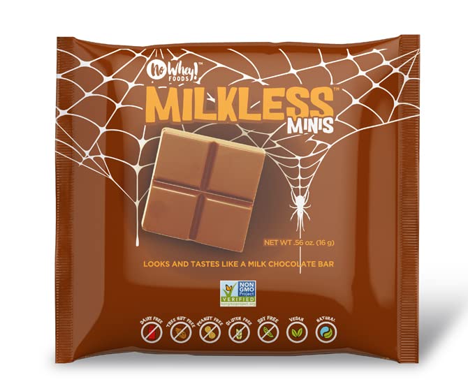 Milkless Chocolate Minis (2 Pack) | Allergy Friendly, Vegan Chocolate Halloween Candy | Dairy Free, Nut Free, Peanut Free, Glute