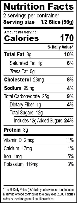 Nadel - Naturally Delicious Banana Nut bread, 24 Pack, Fresh Bananas, Crunchy Walnuts, Lunch snack breakfast bars Natural fresh