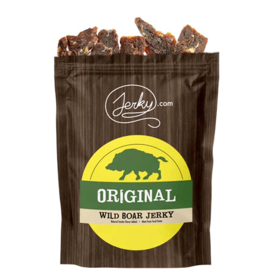 Jerky.com Wild Boar Jerky - High-Protein, All-Natural Meat Snack - 1.75 oz (Pack of 1)