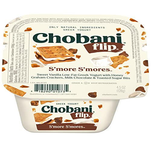 Chobani Flip Low-Fat Greek Yogurt Chocolate Smore Smores 4.5oz