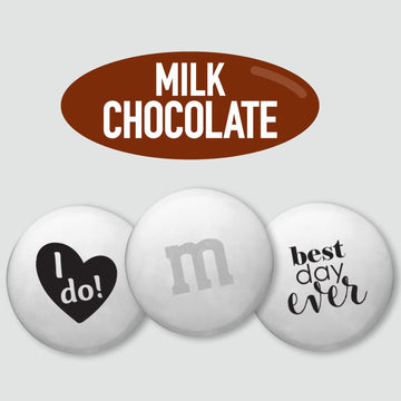 M&M'S Milk Chocolate Wedding Candy Favors (20 Pack), Perfect For Wedding Reception Favor, Bridal Favors, Rehersal Dinner And Wed
