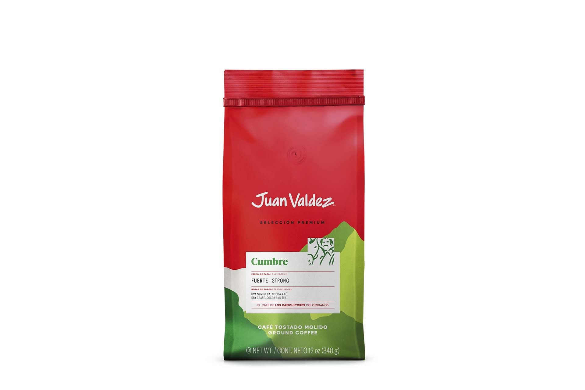 Juan Valdez Cumbre Ground Coffee, Dark Roast 12 Oz - Premium Colombian Coffee - Expert Blend Of Colombian Coffees With Intense Flavors And Dry Fruits Notes