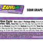 ZAPPO Sour Chews Mixed Pack, Gluten Free Candy, Individually Wrapped Taffy Sticks, 1 oz x 8 Sticks Total (2 Each: Watermelon, Bl
