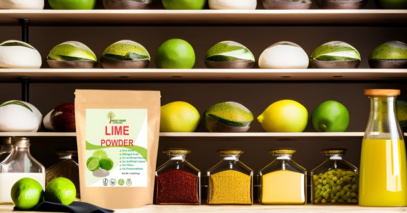 Indus Farms Superfoods All Natural Lime Juice Powder, 5 Lb (Value Pack), Plant-Based Natural Citrus Flavor For Seasoning, Drink