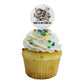 GRAPHICS & MORE Cupcake Picks Set of 6, Acrylic, Multi Color, Where the Wild Things Are Theme