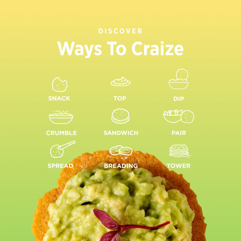 Craize Variety Pack | Sweet Corn X2, Coconut, Guava, Everything, Jalapeno Lime Crisps | Gluten Free, Vegan, Toasted Corn  Ers | 6 Pack, 4 Oz Each