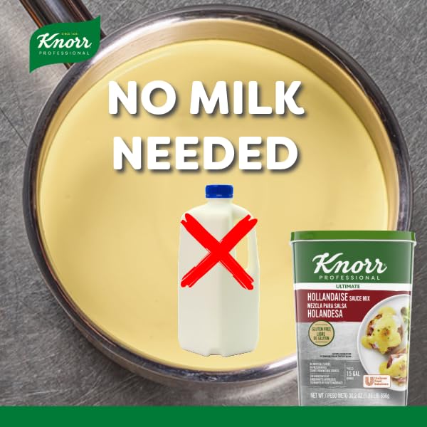 Knorr Professional Ultimate Hollandaise Sauce Mix Vegetarian, Gluten Free, No Artificial Flavors Or Preservatives, No Added Msg, 30.2 Oz, Pack Of 4