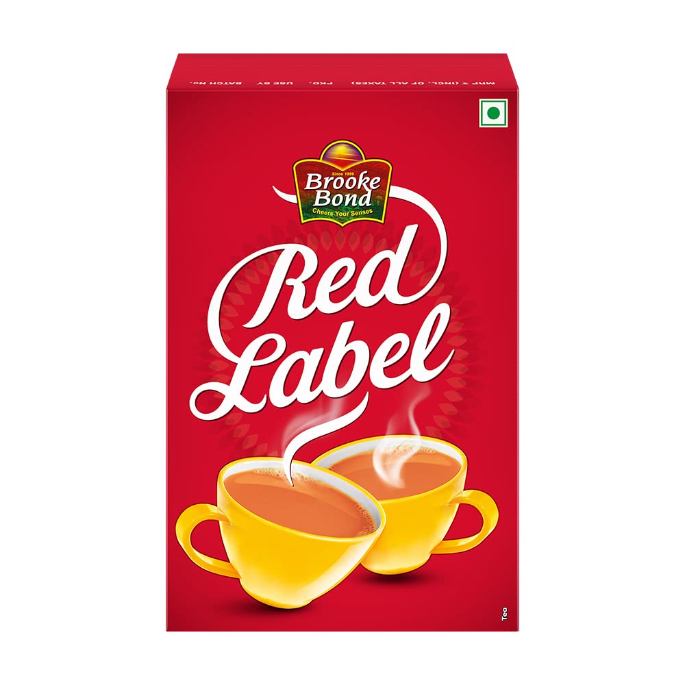 Brooke Bond Red Label Tea 500 grams Pack, Strong Chai from the Best Chosen Leaves, Rich in Healthy Flavonoids - Premium Powdered