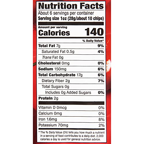 Garden of Eatin  Tortilla Chips , Red Hot Blues, 5.5 oz (Pack of 12)