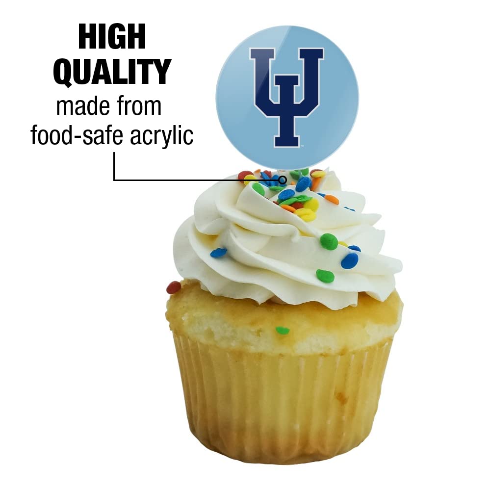 Upper Iowa University Secondary Logo Cupcake Picks Toppers Decoration Set Of 6