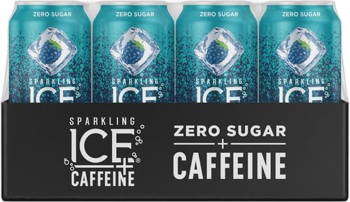 Sparkling ICE Blue Raspberry Sparkling Water, Zero Sugar, 16 Fl Oz (Pack of 12), with Antioxidants and Vitamins