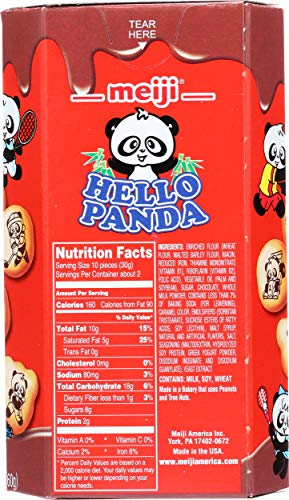 Meiji Hello Panda Biscuit With Chocolate Cream, 2.1 Oz