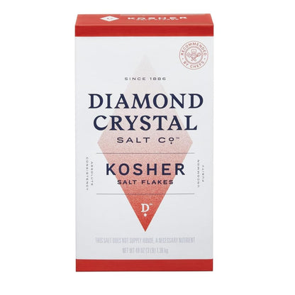 Diamond Crystal Kosher Salt - Full Flavor, No Additives - Pure and Natural Since 1886-3 Pound (New Packaging)