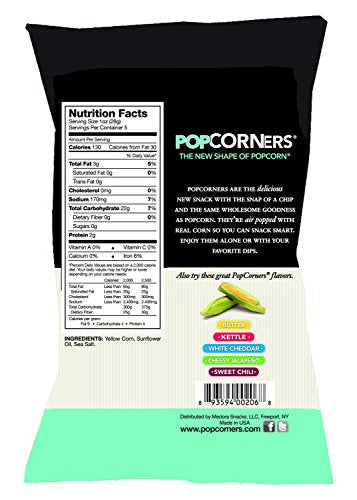 Popcorners Sea Salt Popped Corn Chips, 5 oz