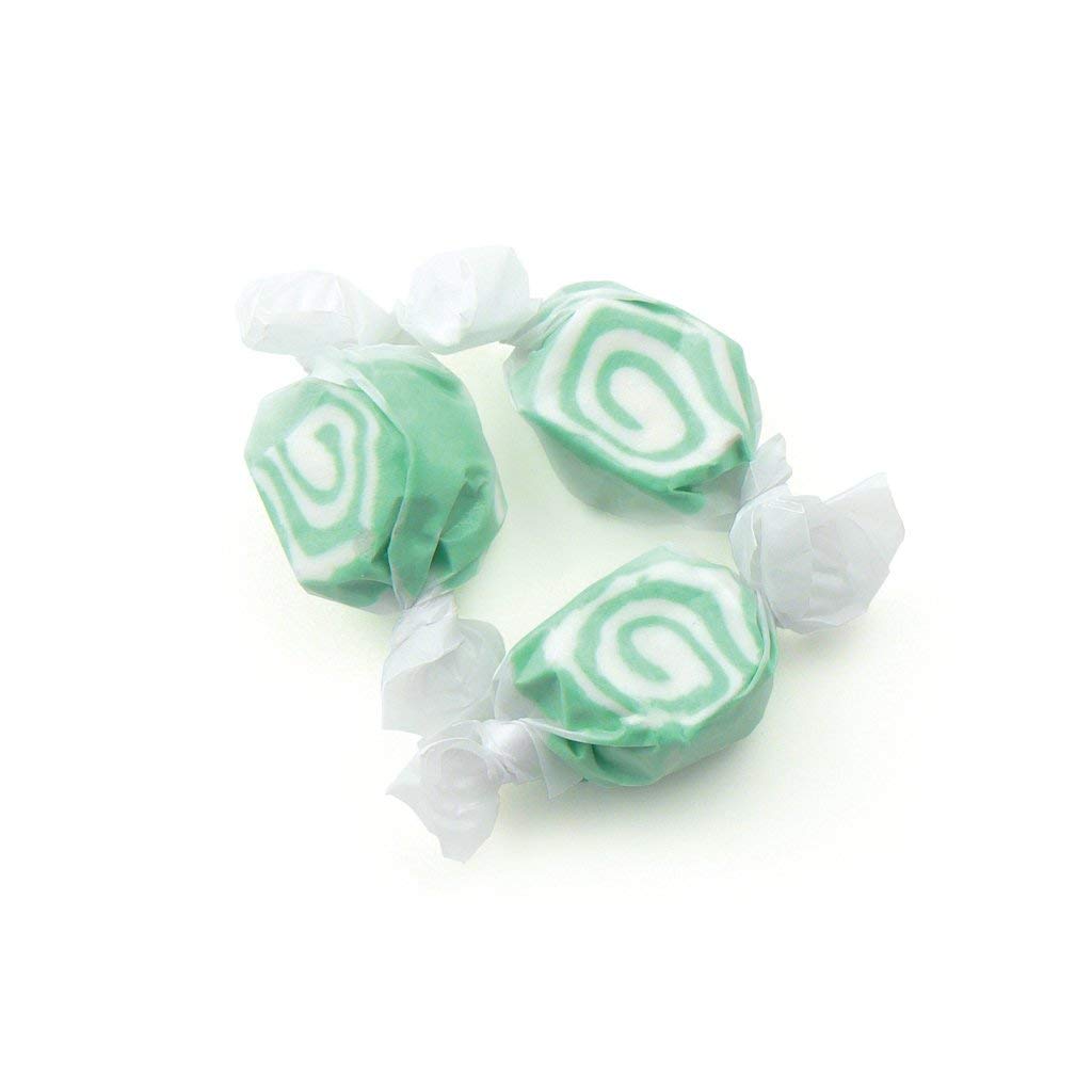 Gourmet Soft And Chewy Salt Water Taffy Candy - Individually Wrapped - Bulk Bag (Key Lime, 3 Pound (Pack Of 1))