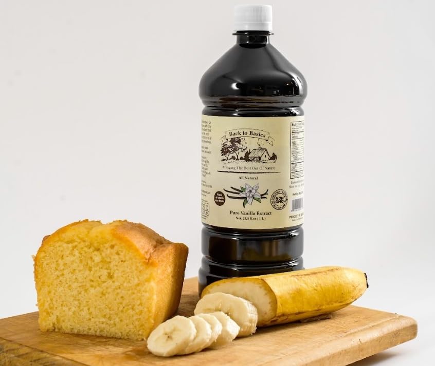 BACK TO BASICS Vanilla Extract - 33.8 Fl Oz (1 Liter) - Pack of 1