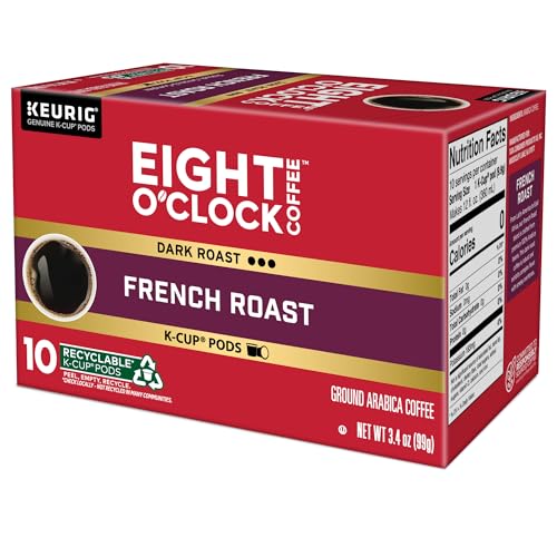 Eight OClock Coffee French Roast  Single-Serve Coffee K-Cup Pods  Dark Roast  60 Count