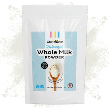 Whole Milk Powder By Chefmaster  Non-Gmo & Pasteurized Dry Milk  Shelf-Stable For Baking  Cooking  Drinks  Tpartyl & Camping  High In Calcium & Protein  Quality Crafted In Usa  20 Oz