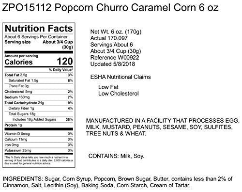 Hammond'S Candies | Gourmet Churro Popcorn | 3 Bags, Great For Snacking | Small Batches Popped To Perfection | Handcrafted In Us