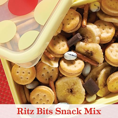 RITZ Bits Peanut Butter Sandwich Crackers, Bulk Lunch Snacks, 40 Snack Packs (4 Boxes)