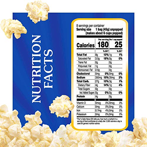 Act II Popcorn Butter, 8-Count 1.6 oz., Mini-Bags (Pack of 6)