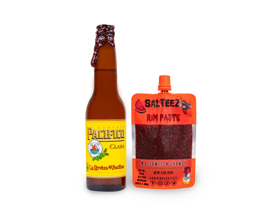 Salteez Rim Paste - Watermelon Chamoy Rim Paste for your Beers, Seltzers, Drinks, Snacks, and more! (2 Pack)