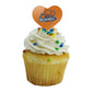 GRAPHICS & MORE Acrylic Cupcake Picks Toppers Set of 6, Bucknell University Design