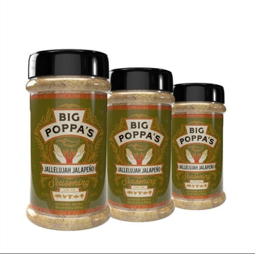 Big Poppa Smokers Jallelujah Spicy Jalapeno Seasoning, Gluten-Free Rub, 14 Ounce (Pack of 3)