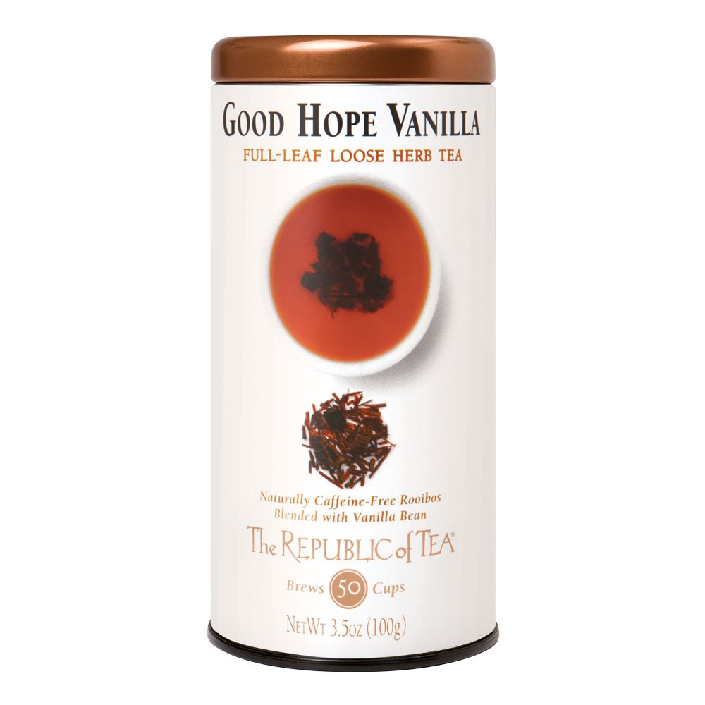 The Republic of Tea Good Hope Vanilla Red Full-Leaf Tea, 3.5 Ounces, 50 Cups