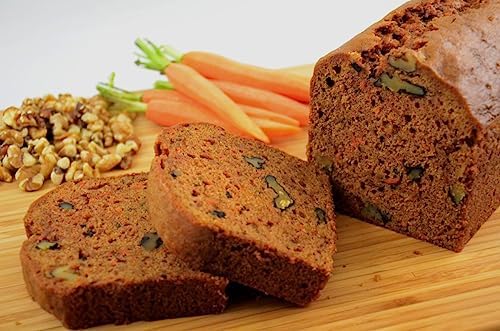 Naturally Delicious Carrot Cake Slices, 8 Pack - Sweet Breads & Cakes for Snacks and Breakfast