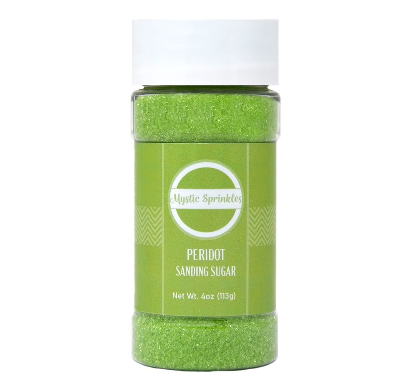 Mystic Sprinkles Sanding Sugar 4Oz Bottles (Peridot - Bright Green Sanding Sugar 4Oz)