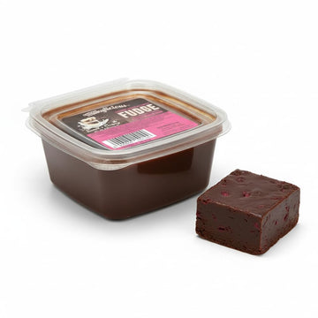Milkylicious Old Fashioned Handmade Smooth Creamy Fudge - Raspberry Chocolate Truffle (1/4 Pound) | Kettle Cooked & Individually Wrapped in USA in Small Batches for a Rich Delicious Taste