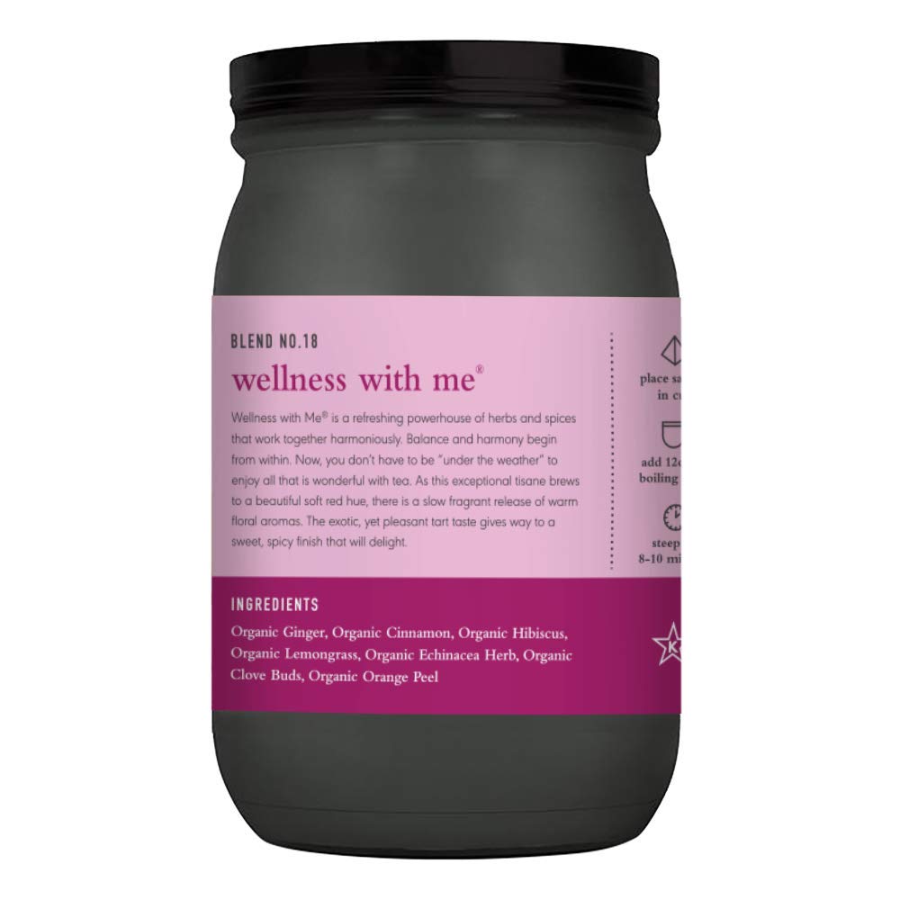 Paromi Wellness With Me Organic Herbal Tea, Signature Jar, 15 Count