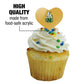 GRAPHICS & MORE Cupcake Picks Set of 6, Acrylic, St. Norbert College, Heart Design, One Size