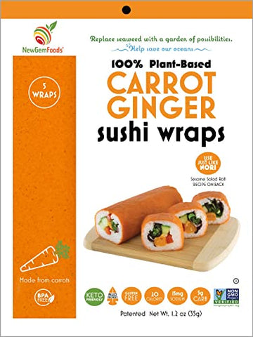 Carrot Ginger Sushi Wraps