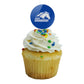 Uah Primary Logo Cupcake Picks Toppers Decoration Set Of 6