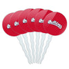 GRAPHICS & MORE Fresno State Secondary Logo Cupcake Picks Toppers Decoration Set of 6