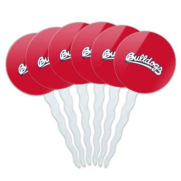 GRAPHICS & MORE Fresno State Secondary Logo Cupcake Picks Toppers Decoration Set of 6
