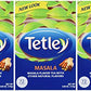 Tetley Tea, Masala, 72-Count Tea Bags (Pack Of 3)