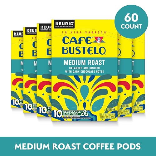 Caf? Bustelo Medium Roast Coffee  10 Ct. K-Cup pods (Pack of 6)