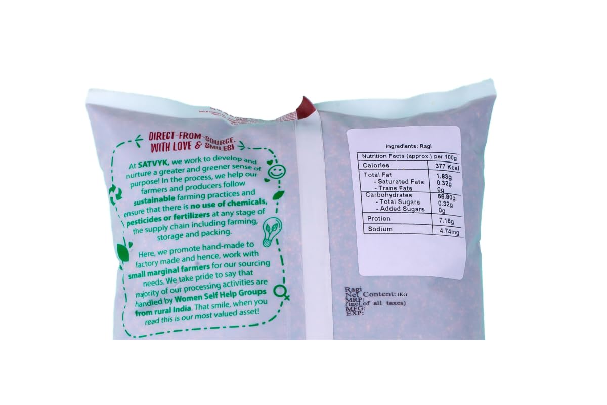 Organic Ragi 1Kg (35.27 Oz )