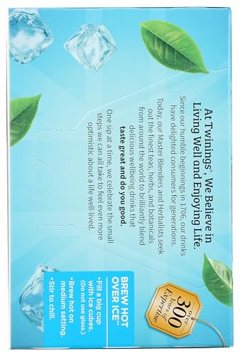 Twinings Brew Over Ice Unsweetened Peach Flavoured Black Iced Tea K-Cup Pods For Keurig, Caffeinated, 12 Count