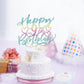 Yetxel Cake Topper for Kids - Happy 9th Birthday, Color Flash, Paper Material