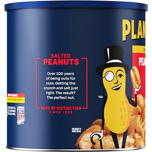 Planters Salted Peanuts (56 oz Canister) (Pack of 2)