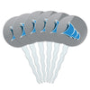 College of Coastal Georgia Secondary Logo Cupcake Picks Toppers Decoration Set of 6