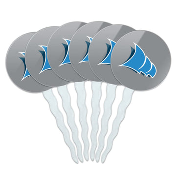 College of Coastal Georgia Secondary Logo Cupcake Picks Toppers Decoration Set of 6